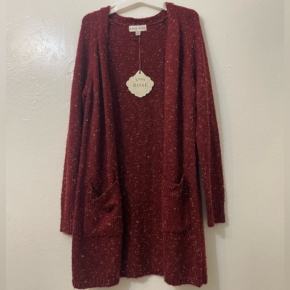🌺New Red Knox Rose Cardigan